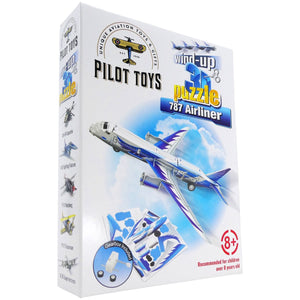 787 Airliner Wind-Up 3D Puzzle - Pilot Toys