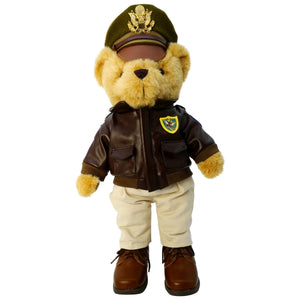Flying Tigers Museum Quality Plush Military Bear 16" Tall - Pilot Toys