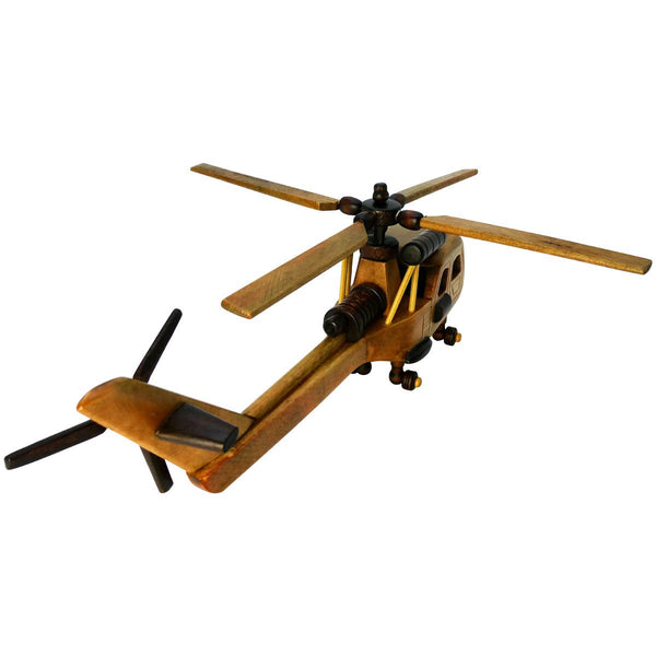 Medium Wood Helicopter - Pilot Toys