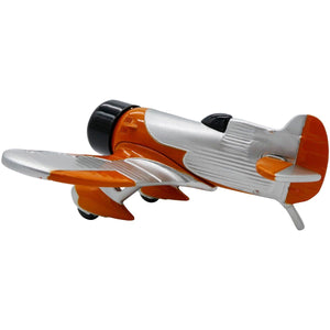 Orange and Silver Gee Bee Desk Clock - Pilot Toys