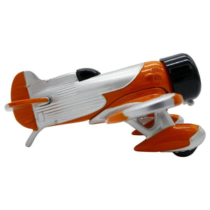 Orange and Silver Gee Bee Desk Clock - Pilot Toys