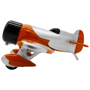 Orange and Silver Gee Bee Desk Clock - Pilot Toys