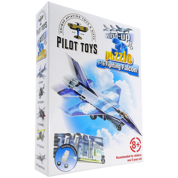12 Airplane Wind-Up 3D Puzzles with Display Box
