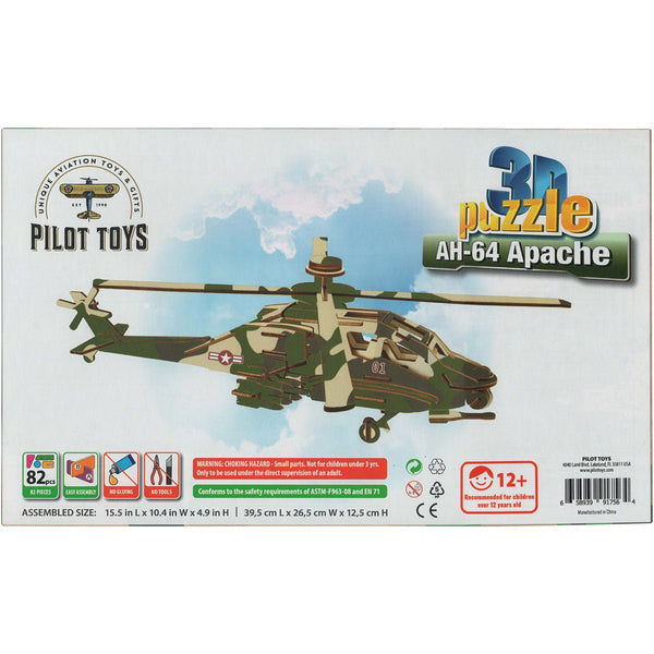 AH-64 Apache 3D Puzzle - Pilot Toys