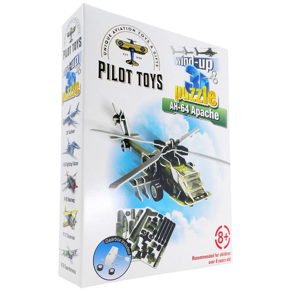 AH-64 Apache Wind-Up 3D Puzzle - Pilot Toys
