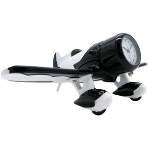 Black and White Gee Bee Desk Clock - Pilot Toys