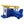 Load image into Gallery viewer, Blue and Yellow Biplane Desk Clock - Pilot Toys
