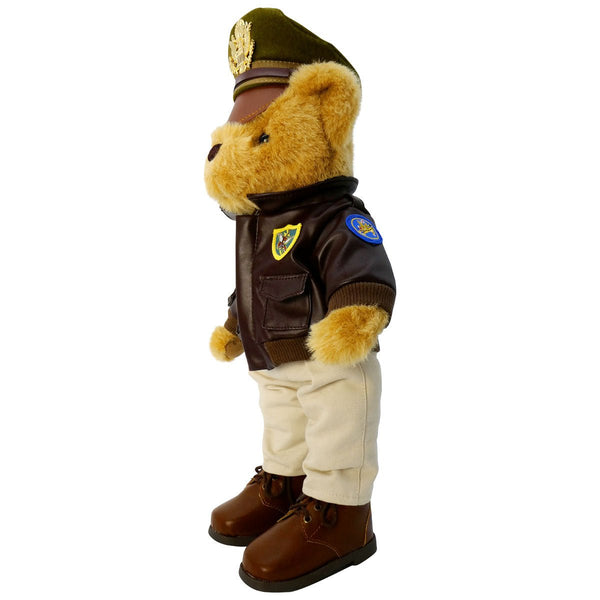 Flying Tigers Museum Quality Plush Military Bear 16" Tall - Pilot Toys