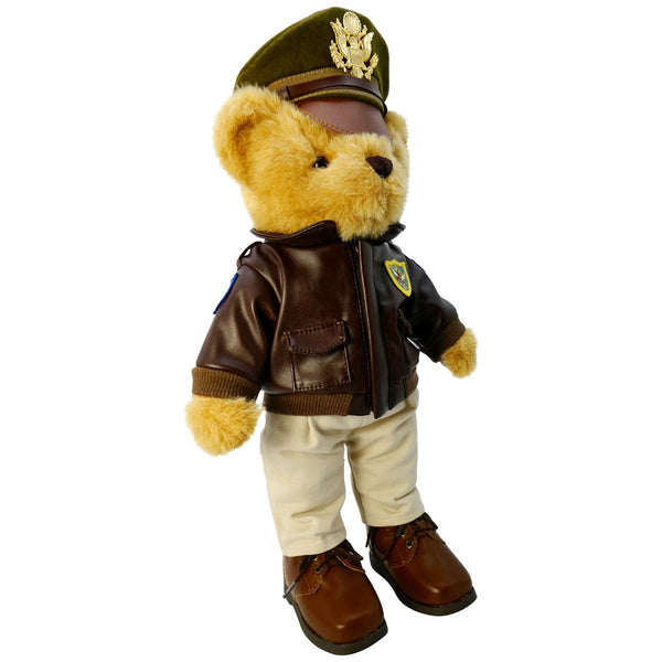 Flying Tigers Museum Quality Plush Military Bear 16" Tall - Pilot Toys