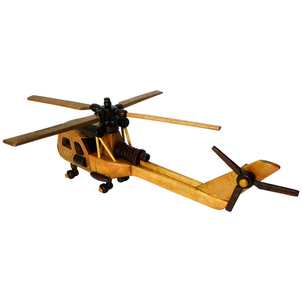 Medium Wood Helicopter - Pilot Toys