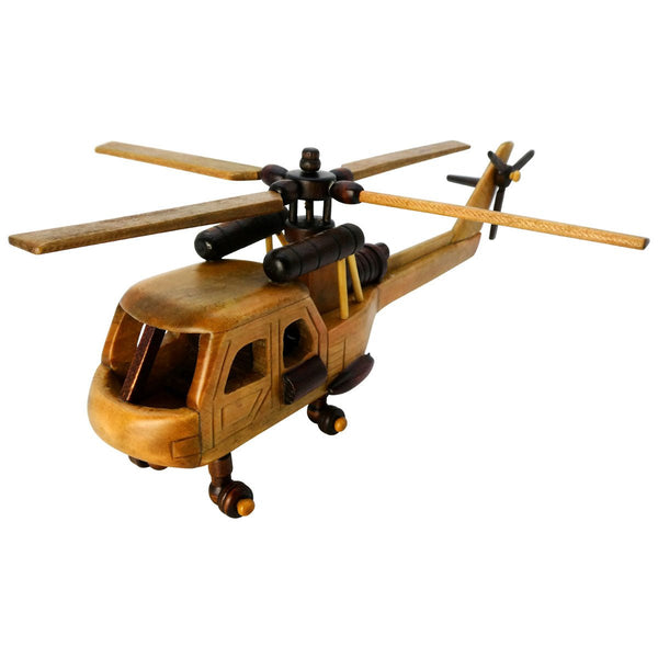 Medium Wood Helicopter - Pilot Toys