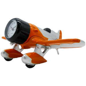 Orange and Silver Gee Bee Desk Clock - Pilot Toys