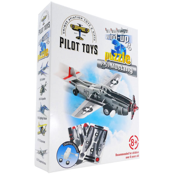 P-51 Mustang Wind-Up 3D Puzzle - Pilot Toys